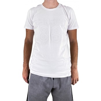 Vêtements Homme T-shirts nsw manches courtes Cerruti 1881 Fossanova Blanc