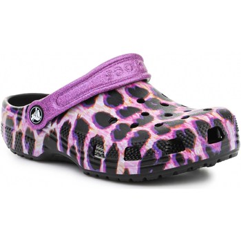 Chaussures Fille Sandales et Nu-pieds Crocs fringed Animal Print Clog Kids 207600-83G Multicolore