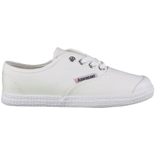 Chaussures Homme Baskets mode Kawasaki Base Canvas Leather shoe K202405 1002 White Blanc