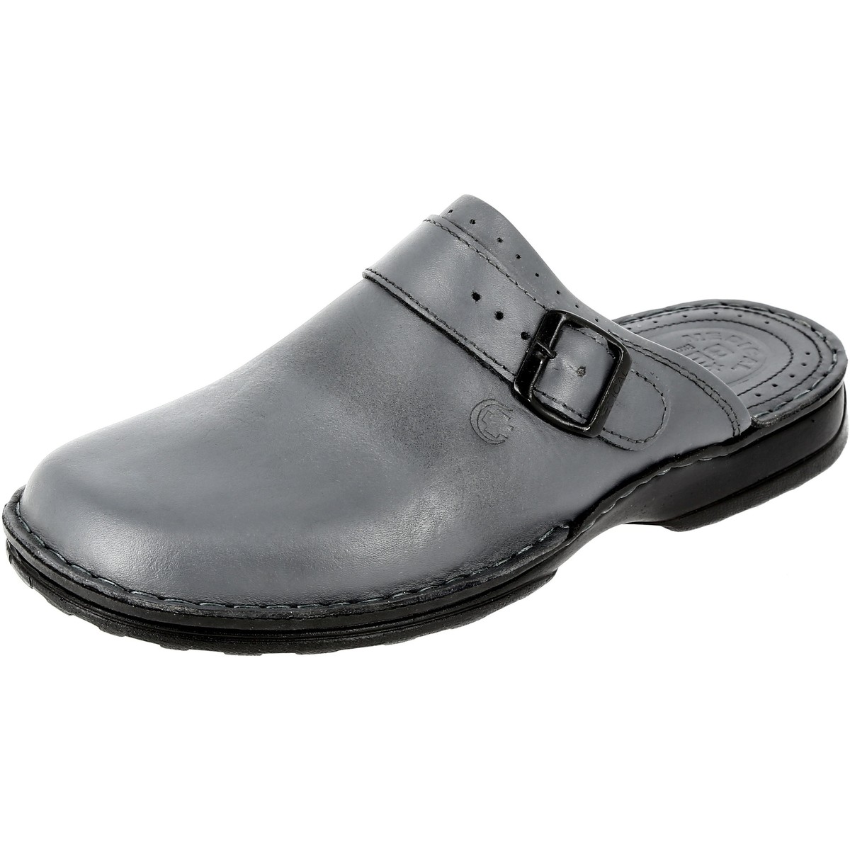 Chaussures Homme Mocassins Belym Sabot médical homme en cuir véritable gris list: Gris|Gris