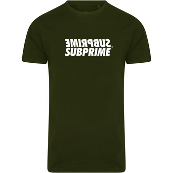 Vêtements Homme T-shirts manches courtes Subprime Shirt Mirror Army Vert