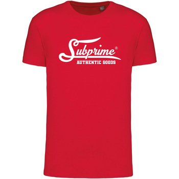 Vêtements Homme T-shirts manches courtes Subprime Big Logo Shirt Rouge
