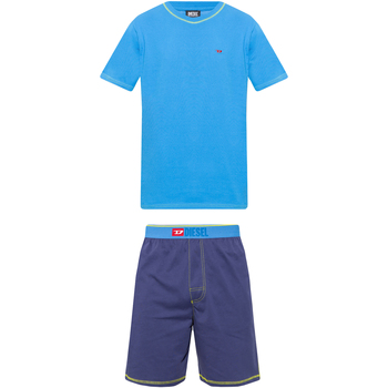 Vêtements Homme Pyjamas / Chemises de nuit Diesel Pyjama court coton col rond Bleu