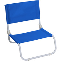 Maison & Déco Chaises 7H Sevenon Chaise de plage basse pliante bleue 45x49,5x17,5cm Bleu
