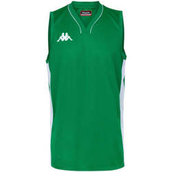 Vêtements Garçon Débardeurs / T-shirts sans manche Kappa Maillot Basket Cairo Vert, blanc