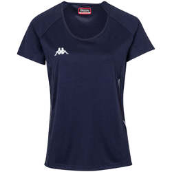Vêtements Femme T-shirts manches courtes Kappa Maillot Running Fania Bleu