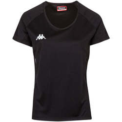 Vêtements Garçon T-shirts manches courtes Kappa Maillot Running Fania Noir