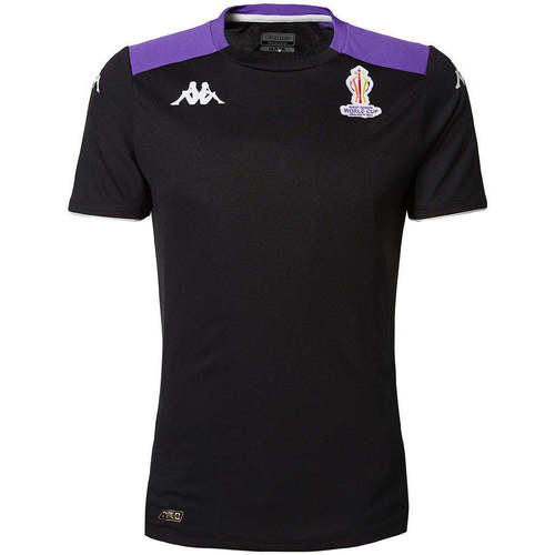 Vêtements Garçon T-shirts RALPH manches courtes Kappa Maillot Abou Pro 5 Rugby World Cup Noir