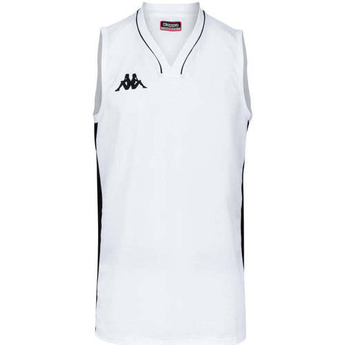 Vêtements Homme Débardeurs / T-shirts sans manche Kappa Maillot Basket Cairo Blanc