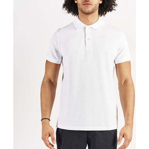 Vêtements Homme T-shirts & Polos Kappa Polo William Robe di Blanc