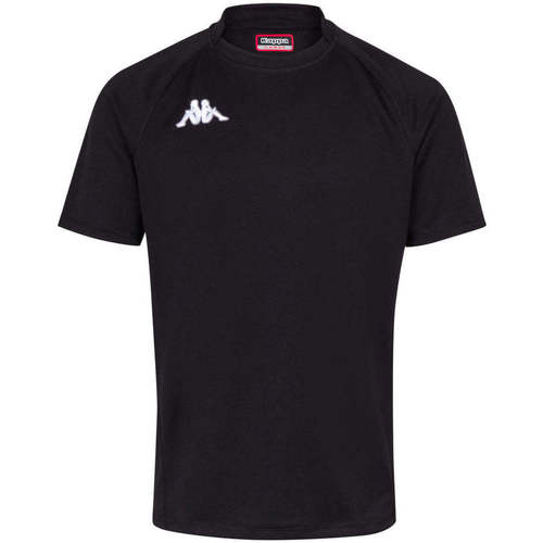 Vêtements Garçon T-shirts manches courtes Kappa Maillot Rugby Telese Noir