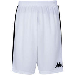 Vêtements Garçon Shorts / Bermudas Kappa Short Basket Caluso Blanc, noir