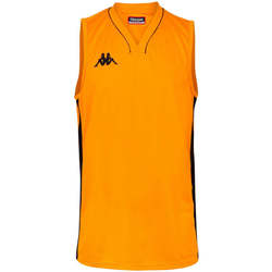 Vêtements Homme Débardeurs / T-shirts sans manche Kappa Maillot Basket Cairo Orange, noir