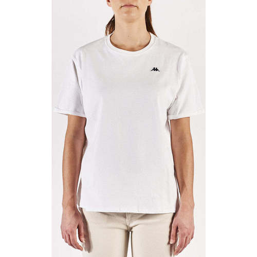 Vêtements Femme Allée Du Foulard Kappa T-shirt Sarah Robe di Blanc