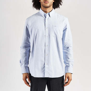 Vêtements Homme Chemises manches longues Kappa Chemise New George Robe di Bleu, blanc
