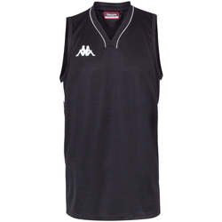 Vêtements Garçon Débardeurs / T-shirts sans manche Kappa Maillot Basket Cairo Noir, blanc