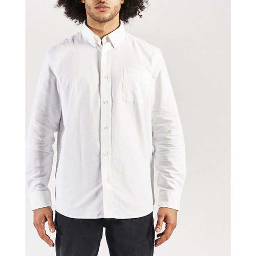 Vêtements Homme Chemises manches longues Kappa Chemise New George Robe di Blanc