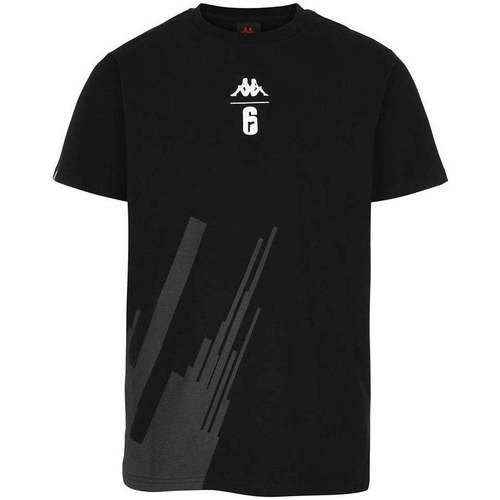 Vêtements Homme T-shirts manches courtes Kappa T-Shirt Rauer Authentic Six Siege Collection Noir