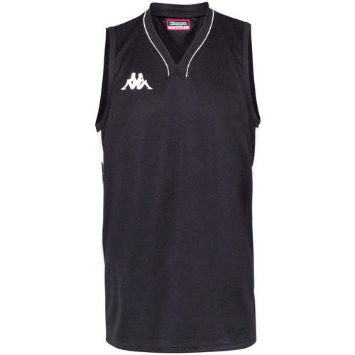 Vêtements Homme Débardeurs / T-shirts sans manche Kappa Maillot Basket Cairo Noir