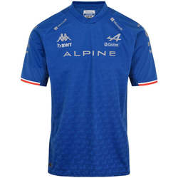 Vêtements Garçon T-shirts manches courtes Kappa Maillot Kombat BWT Alpine F1 Team Bleu marine, blanc