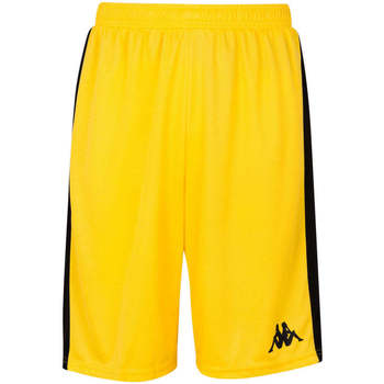 Vêtements Garçon T-skjorte Shorts / Bermudas Kappa Short Basket Caluso Jaune, noir