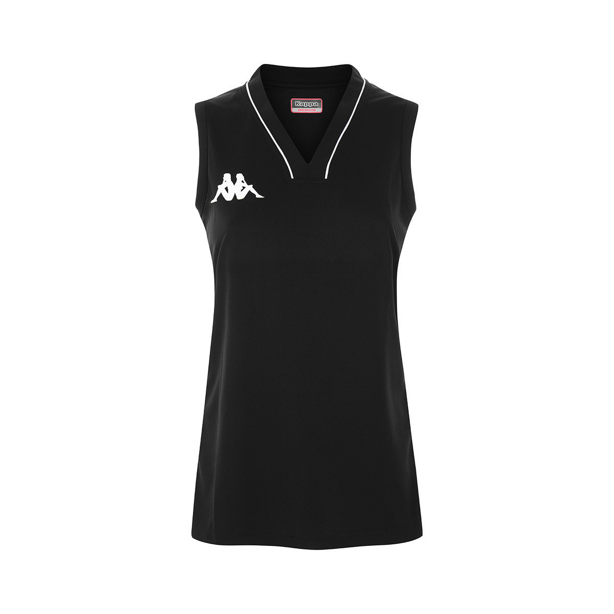Vêtements Femme Débardeurs / T-shirts sans manche Kappa Maillot Basket Caira Noir