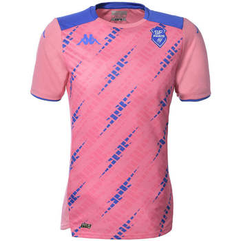 Vêtements Homme T-shirts manches courtes Kappa Maillot Aboupret Pro 5 Stade Français Paris Rose