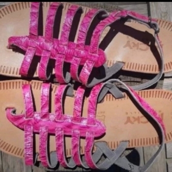 Jacky Marseille Sandales en cuir neuves Rose - Chaussures Sandale Femme  25,00 €