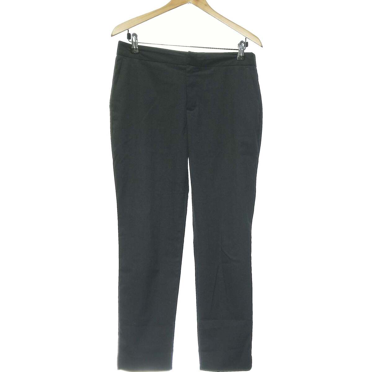 Zara pantalon droit femme 38 - T2 - M Gris Gris - Vêtements
