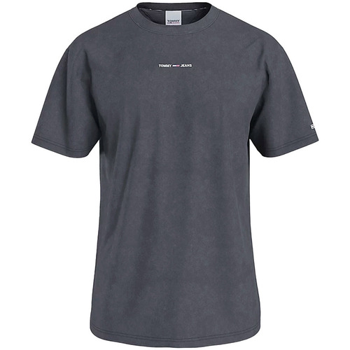 Vêtements Homme T-shirts manches courtes Tommy Jeans Logo teint avec des pigments Gris