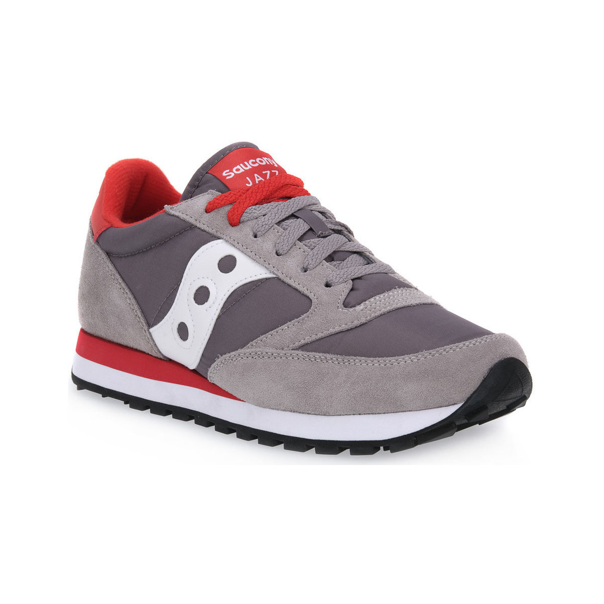 Chaussures Homme Baskets mode Saucony 650 JAZZ GREY WHITE RED Gris