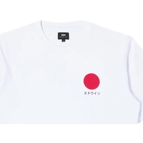 Vêtements Homme crew neck wool sweater Edwin Japanese Sun T-Shirt - White Blanc
