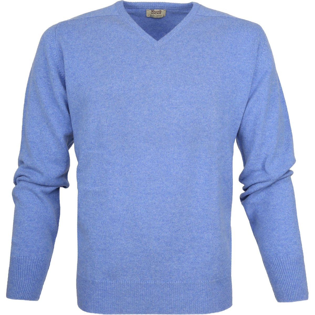 Vêtements Homme Sweats William Lockie Pull Laine Col-V Surf Bleu Moyen Bleu