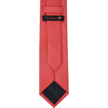 Suitable Cravate Soie Rouge F91-6 Rouge
