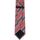 Vêtements Homme Serviettes de plage Cravate Soie Rayures F91-10 Rouge