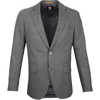 Vêtements Homme Vestes / Blazers Suitable Veste de Costume Nibe Gris Chevrons Gris