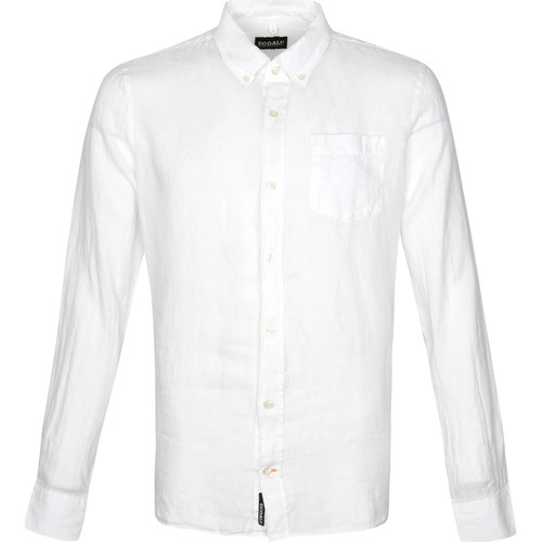 Vêtements Homme Chemises manches longues Ecoalf Brett & Sons Blanc