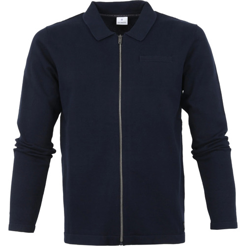 Vêtements Homme Sweats Blue Industry Veste Polo Zippé KBIW21 Bleu Foncé Bleu