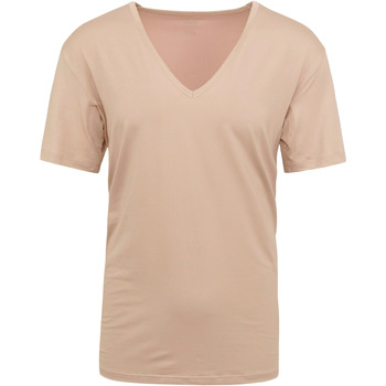 Vêtements Homme T-shirts & Polos Mey T-shirt Col-V Dry Coton Beige Beige