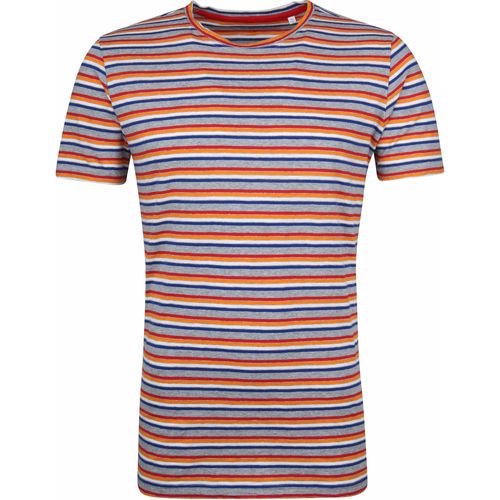 Vêtements Homme T-shirts & Polos Knowledge Cotton Apparel T-shirt Rayures Multicolore