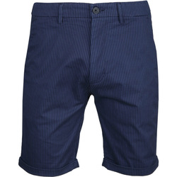 Vêtements Homme Pantalons Dstrezzed Short Rayures Fines Bleu Marine Bleu