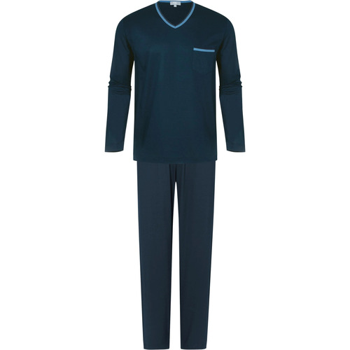 Vêtements Homme Pyjamas / Chemises de nuit Mey Pyjama Long Bleu Foncé Bleu