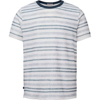 Vêtements Homme T-shirts & Polos Cast Iron T-Shirt Rayures Blanc Cassé Beige
