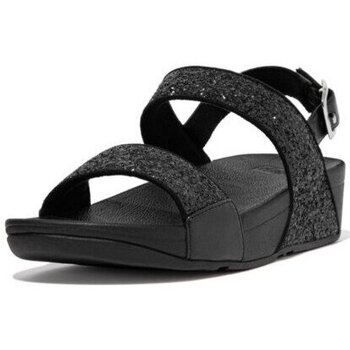 Chaussures Femme Sandales et Nu-pieds FitFlop LULU GLITTER BACK-STRAP SANDALS BLACK GLITTER Doré