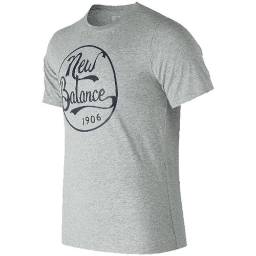 Vêtements Homme T-shirts manches courtes New BaWaterproof Core Circular Gris