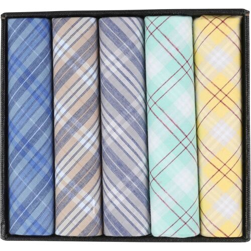 Vêtements Homme Cravate Soie Bleu Marine Suitable Mouchoirs Lot de 5 Dessin Multicolour Multicolore