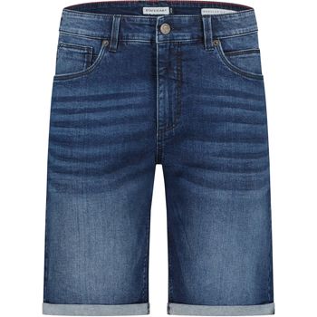 pantalon state of art  denim shorts bleu foncé 