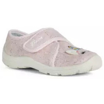 Chaussures Fille Chaussons Geox CHAUSSONS NYMEL PINK Rose