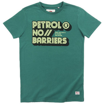 Vêtements Garçon Sweats & Polaires Petrol Industries TEE-SHIRT MC ROUND NECK - GREEN - 116 Multicolore