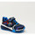 Chaussures Baskets mode Geox BASKET JUNIOR BAYONYC BOY MARINE Rouge
